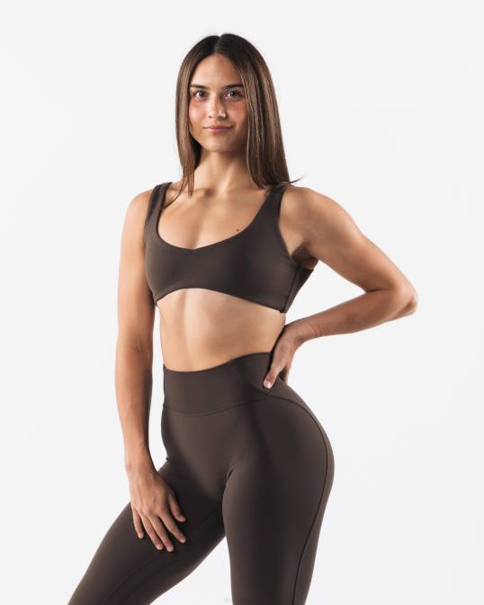 sujetador esculpido aura mujer Alphalete 08R855 ropa marrón cachemira