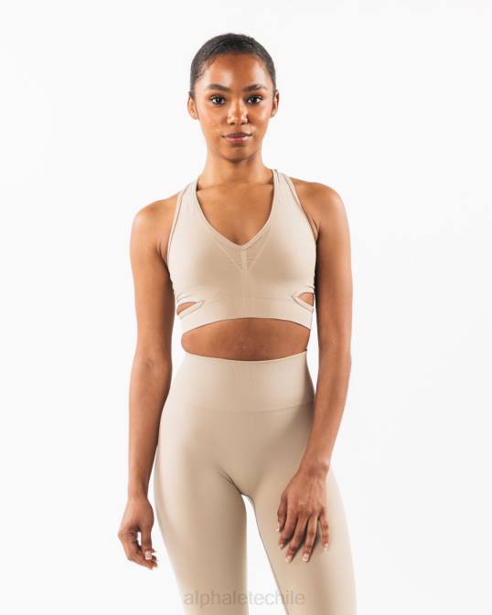 sujetador estrato mujer Alphalete 08R8100 ropa marrón lino