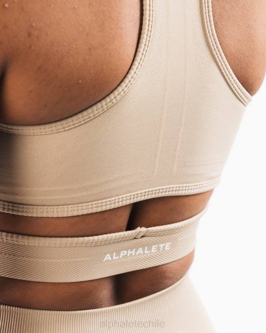 sujetador estrato mujer Alphalete 08R8100 ropa marrón lino