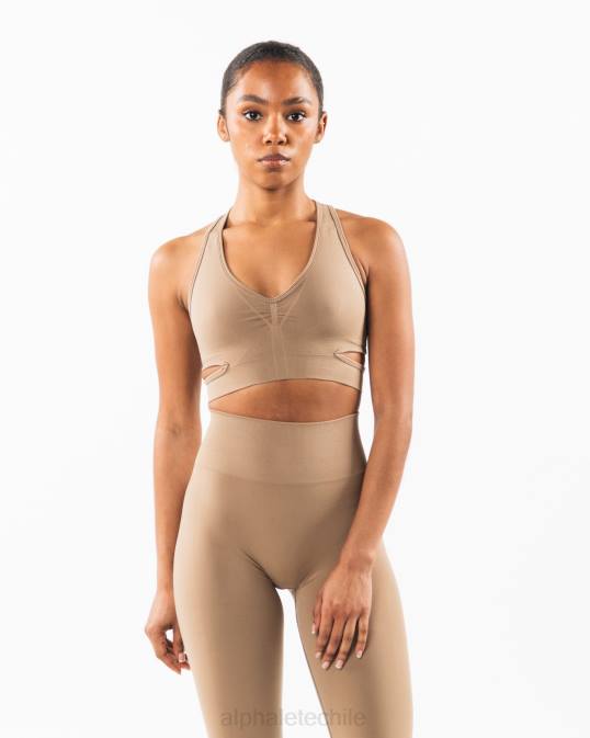 sujetador estrato mujer Alphalete 08R8102 ropa chai marrón