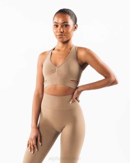 sujetador estrato mujer Alphalete 08R8102 ropa chai marrón