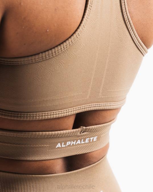 sujetador estrato mujer Alphalete 08R8102 ropa chai marrón