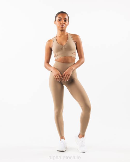 sujetador estrato mujer Alphalete 08R8102 ropa chai marrón