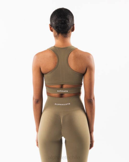 sujetador estrato mujer Alphalete 08R8104 ropa sauce verde