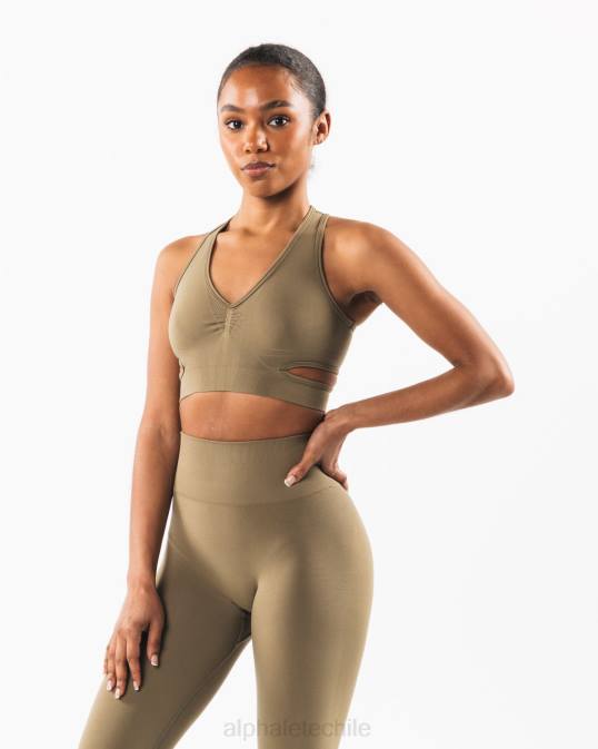 sujetador estrato mujer Alphalete 08R8104 ropa sauce verde
