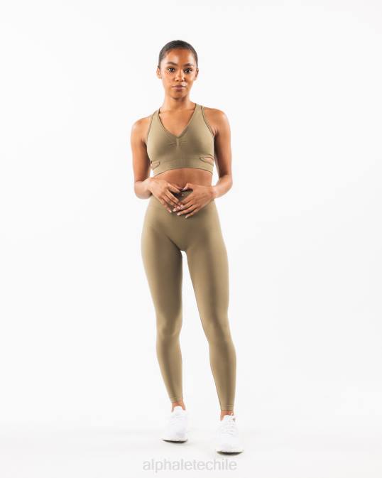 sujetador estrato mujer Alphalete 08R8104 ropa sauce verde