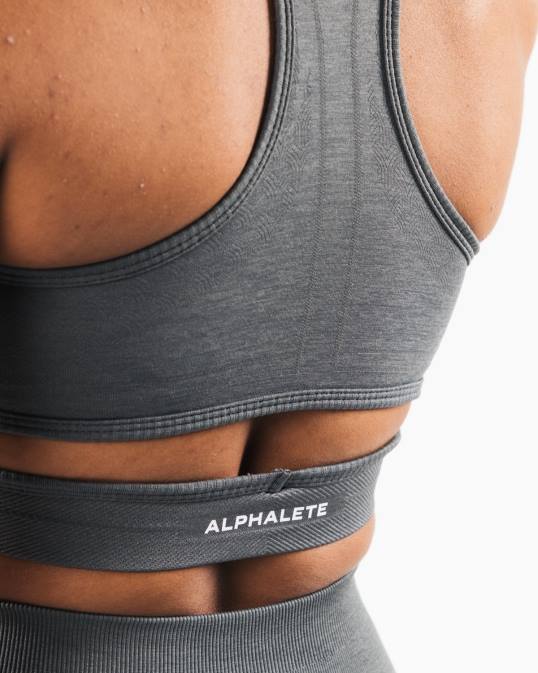 sujetador estrato mujer Alphalete 08R8112 ropa humo gris