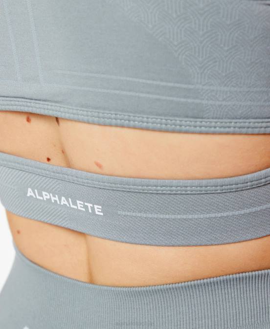 sujetador estrato mujer Alphalete 08R8121 ropa gris utilitario