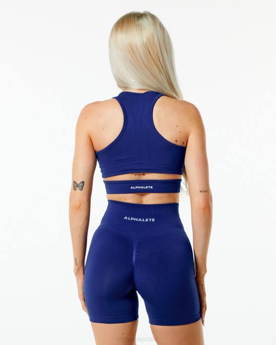 sujetador estrato mujer Alphalete 08R8123 ropa verdadero azul índigo