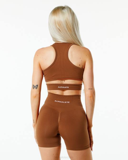 sujetador estrato mujer Alphalete 08R8132 ropa marrón caramelo