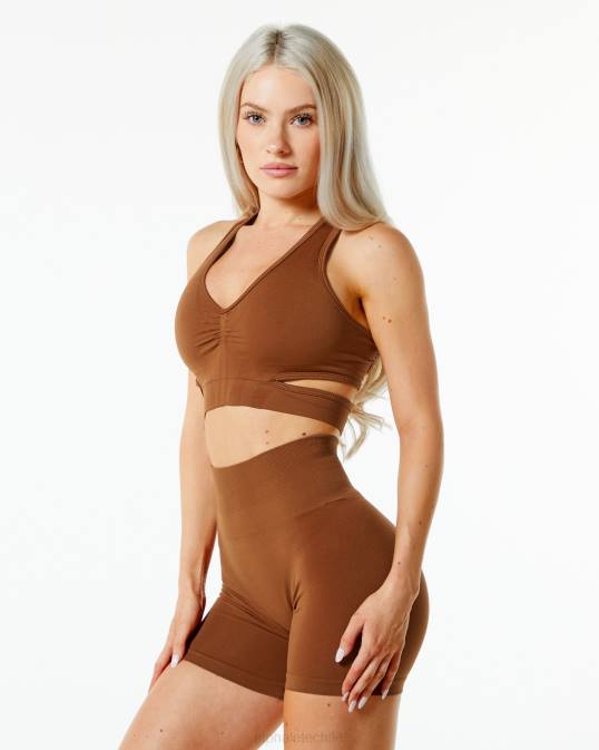 sujetador estrato mujer Alphalete 08R8132 ropa marrón caramelo