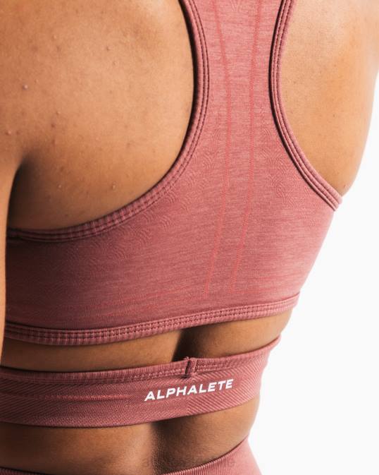 sujetador estrato mujer Alphalete 08R896 ropa Rosa roja