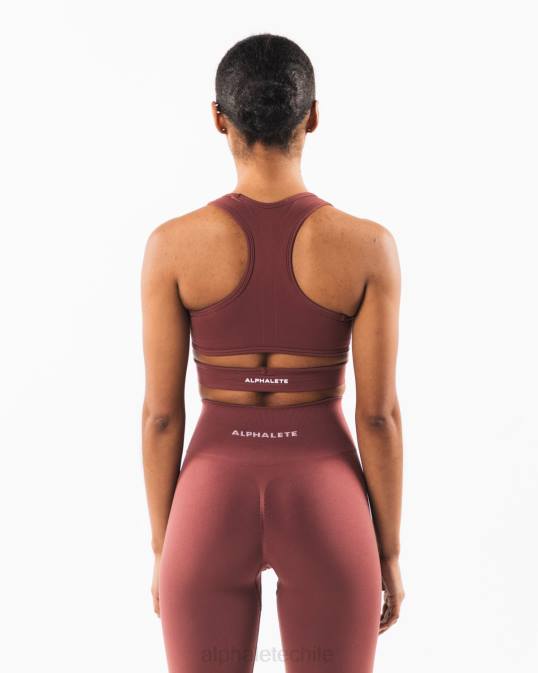 sujetador estrato mujer Alphalete 08R898 ropa otoño rojo