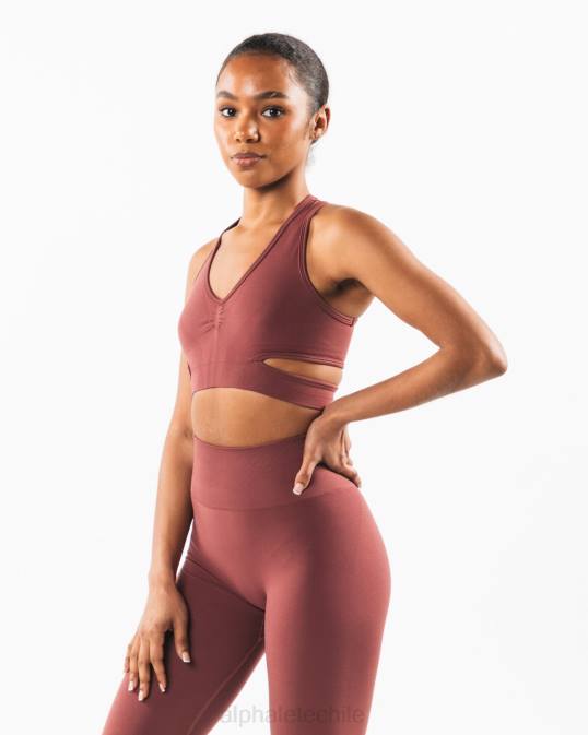 sujetador estrato mujer Alphalete 08R898 ropa otoño rojo
