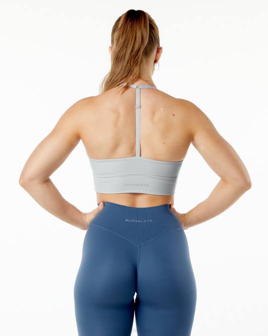 sujetador maravilla alphalux mujer Alphalete 08R8134 ropa nube de tormenta gris