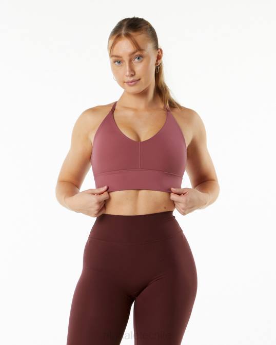 sujetador maravilla alphalux mujer Alphalete 08R8138 ropa glicina roja