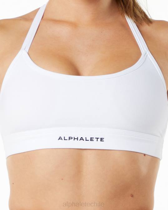 sujetador triple alphalux mujer Alphalete 08R8140 ropa blanco