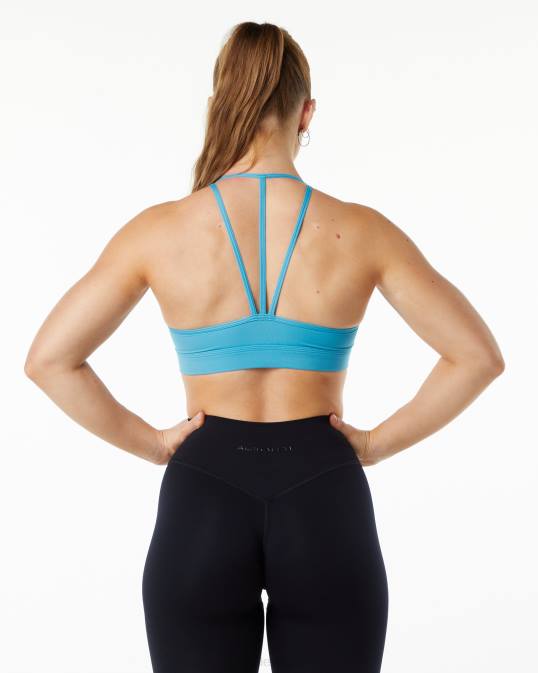 sujetador triple alphalux mujer Alphalete 08R8144 ropa rápidos azules