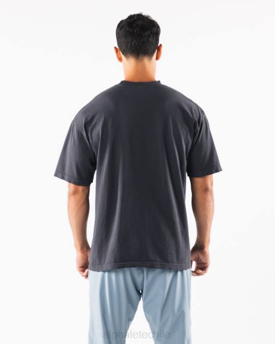 camiseta con cabeza de lobo unisexo Alphalete 08R8232 ropa delfín azul