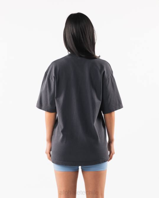 camiseta con cabeza de lobo unisexo Alphalete 08R8232 ropa delfín azul