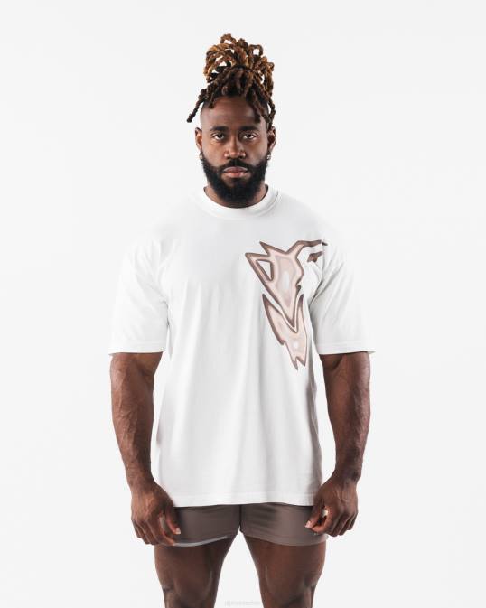 camiseta con mapa de calor unisexo Alphalete 08R8213 ropa blanco