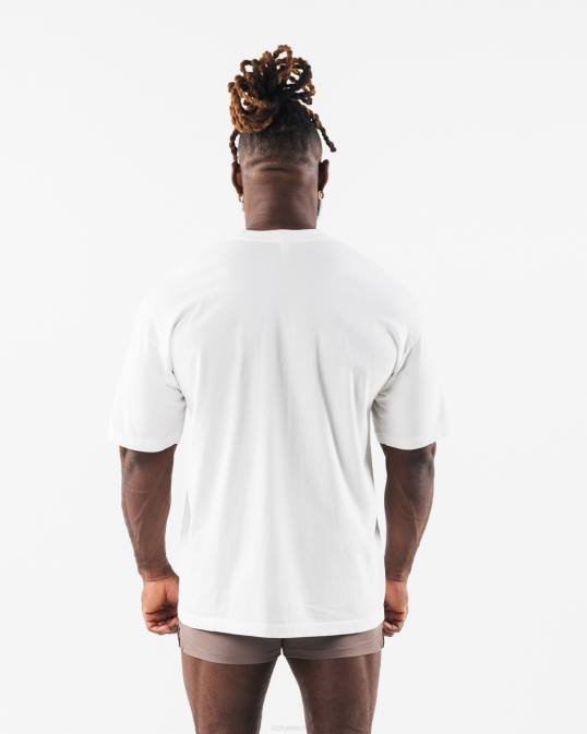 camiseta con mapa de calor unisexo Alphalete 08R8213 ropa blanco