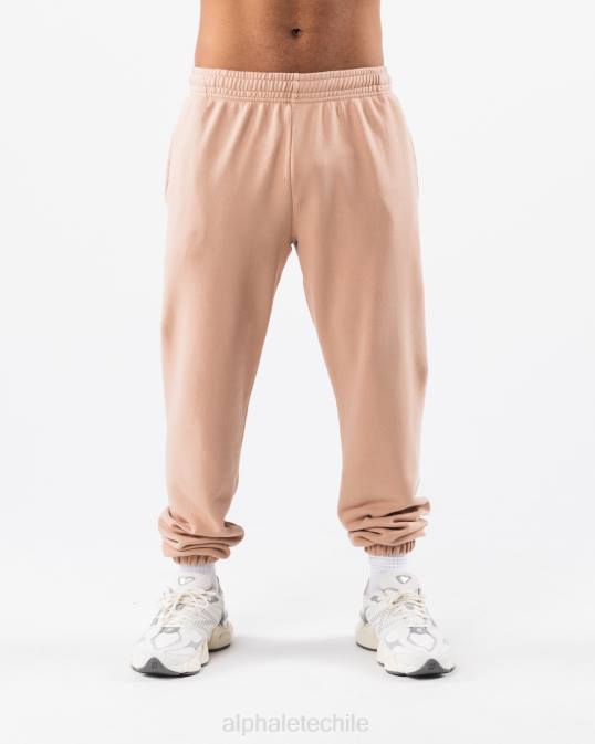 jogger natural teñido tierra unisexo Alphalete 08R8461 ropa marrón ocre
