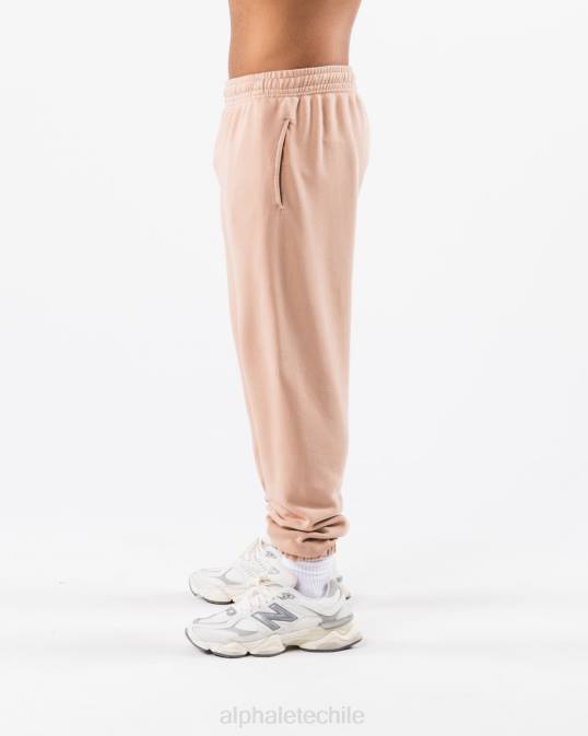 jogger natural teñido tierra unisexo Alphalete 08R8461 ropa marrón ocre