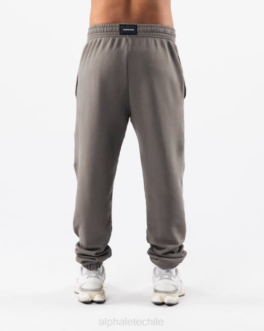 jogger natural teñido tierra unisexo Alphalete 08R8462 ropa gris hierro