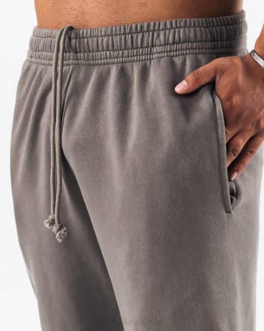 jogger natural teñido tierra unisexo Alphalete 08R8462 ropa gris hierro
