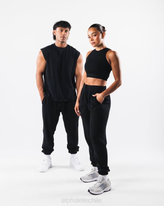 jogger natural teñido tierra unisexo Alphalete 08R8463 ropa negro