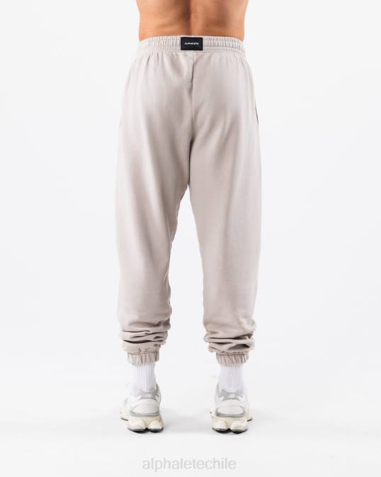 joggers con gráfico teñido tierra unisexo Alphalete 08R8455 ropa Gris plateado