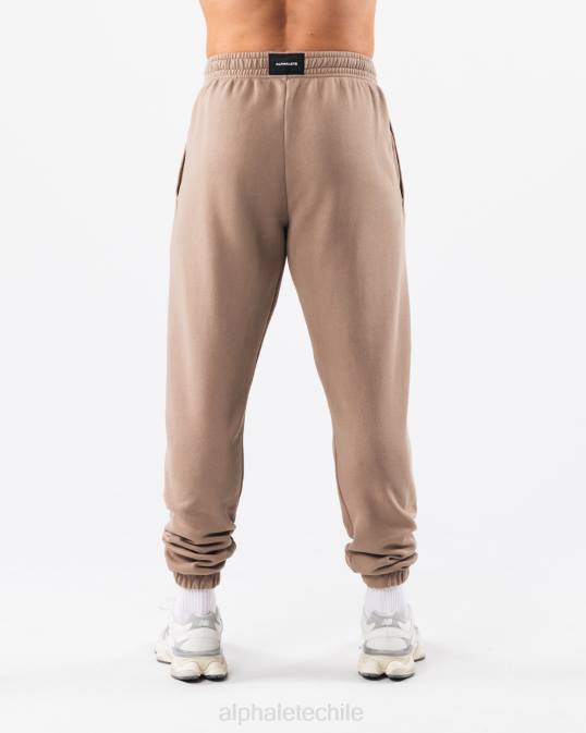 joggers con gráfico teñido tierra unisexo Alphalete 08R8457 ropa marrón lutita