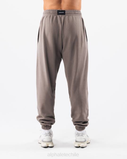 joggers con gráfico teñido tierra unisexo Alphalete 08R8458 ropa gris ceniza