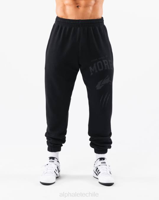joggers con gráfico teñido tierra unisexo Alphalete 08R8459 ropa negro