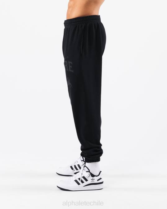 joggers con gráfico teñido tierra unisexo Alphalete 08R8459 ropa negro