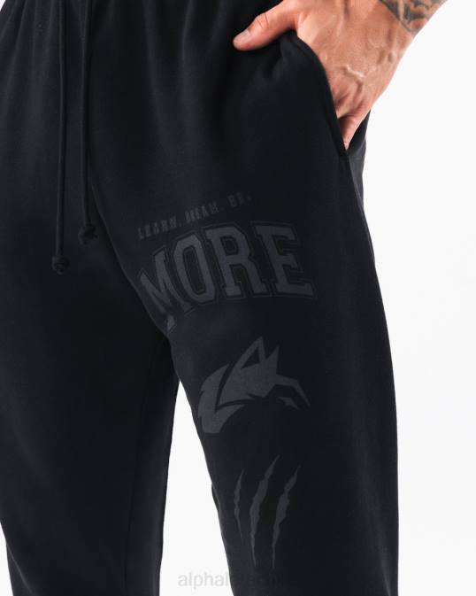 joggers con gráfico teñido tierra unisexo Alphalete 08R8459 ropa negro