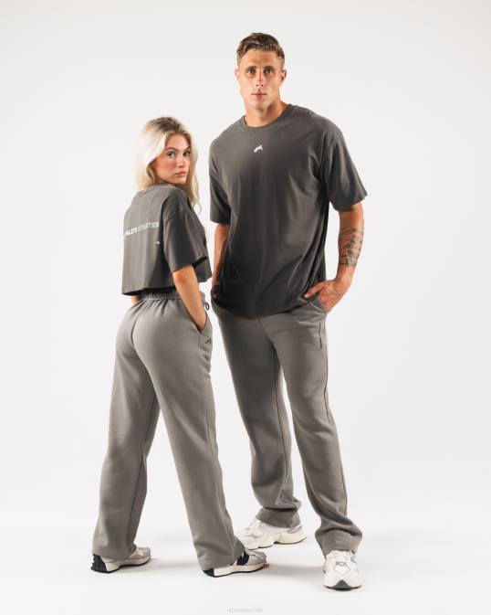 pantalón de origen unisexo Alphalete 08R8453 ropa gris esterlina