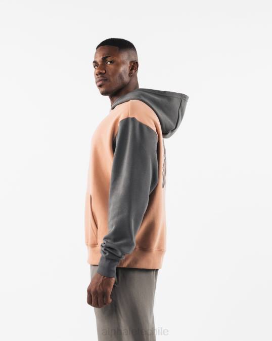 plantilla sudadera con capucha unisexo Alphalete 08R8270 ropa marrón arcilla