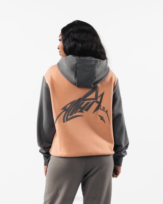 plantilla sudadera con capucha unisexo Alphalete 08R8270 ropa marrón arcilla