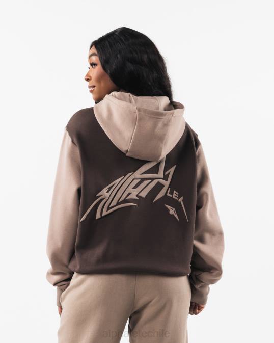 plantilla sudadera con capucha unisexo Alphalete 08R8271 ropa marrón cachemira