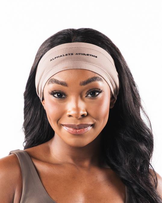 diadema aa airtech unisexo Alphalete 08R8477 accesorios marrón beige cremoso