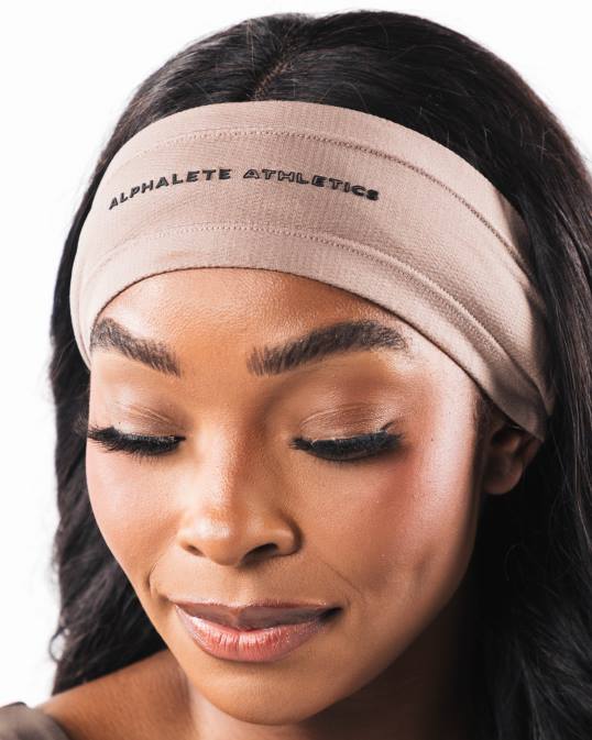 diadema aa airtech unisexo Alphalete 08R8477 accesorios marrón beige cremoso