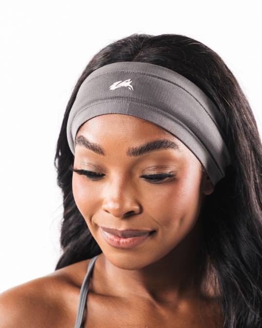 diadema airtech con cabeza de lobo unisexo Alphalete 08R8476 accesorios gris cemento polvoriento
